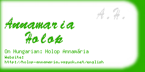 annamaria holop business card