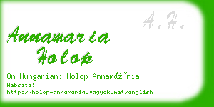 annamaria holop business card